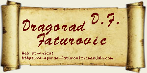 Dragorad Faturović vizit kartica